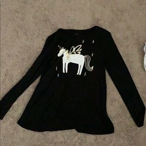 Cat & Jack light black sweater L (10/12)